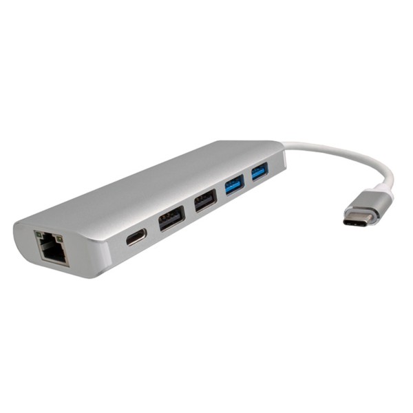 HUB USB-C 6 en 1 - ML309880 - Gris