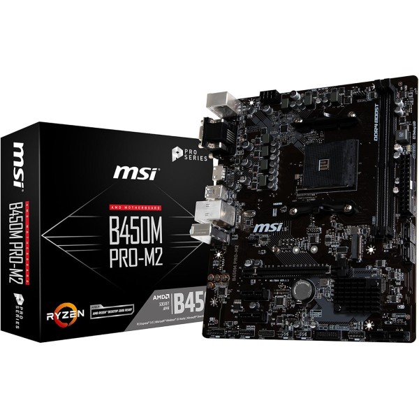 Carte Mère MSI B450M PRO-M2 – Socket AM4